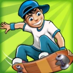 skater kid android application logo